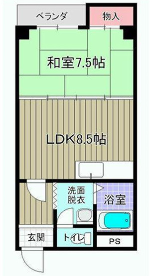 【間取り】 | グランドハイツユタカⅠ