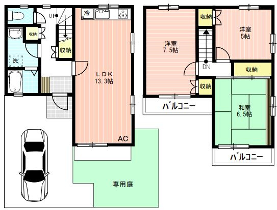 ブリージングタウン百草園の間取り
