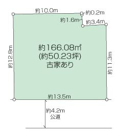 片瀬一丁目古家付き土地の画像