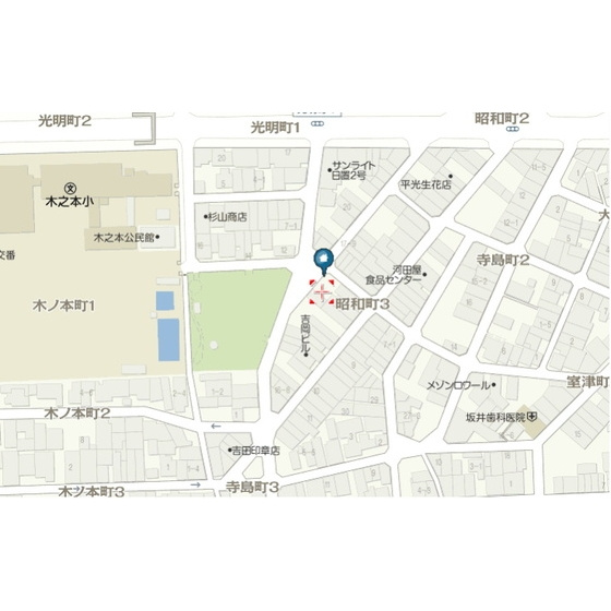岐阜市昭和町３丁目の駐車場の外観