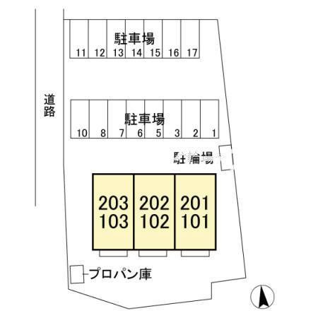 ラ・ステラ宮前町の区画図|高崎、前橋、伊勢崎エリアのお部屋探しはエンドスケープまで！お客様の理想お聞かせ下さい♪
