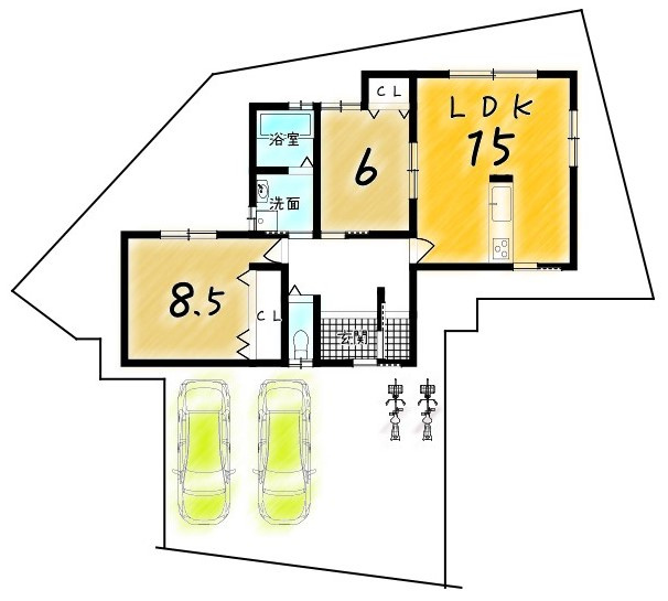 花園内畑町　建築条件無土地