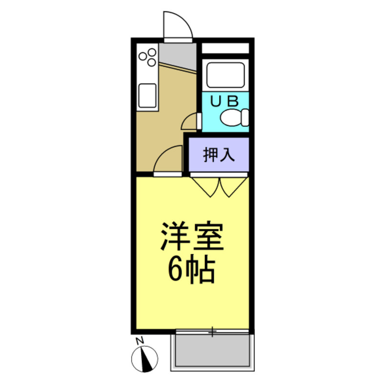 奥田アパートメントⅡの間取り