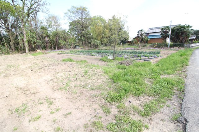 川島町牛ヶ谷戸　建築条件なし売地　「川越駅」バス26分　敷地163坪　敷地の外観