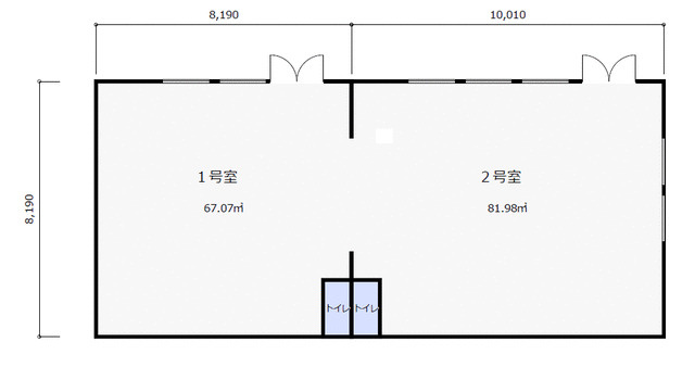 神鳥谷1丁目テナント　2号室の間取り