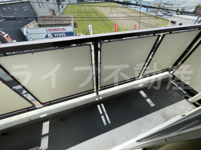東大阪市鴻池町１丁目の賃貸マンションのバルコニー|落ち着いた時間を過ごせるバルコニーです