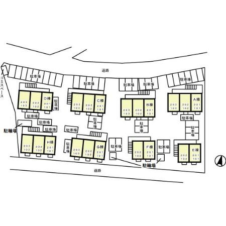 リビングタウン乙田 Ｃの区画図