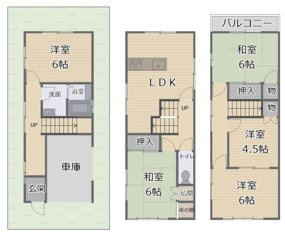 【間取り】 | 堺市堺区出島町３丁（新湊小学校）