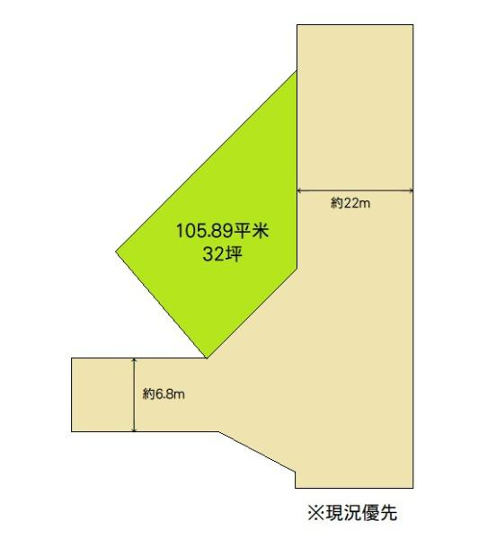 中土地～旧国道26号線沿い～の土地図