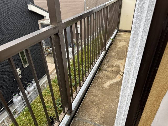 ソワサント成田Cのバルコニー