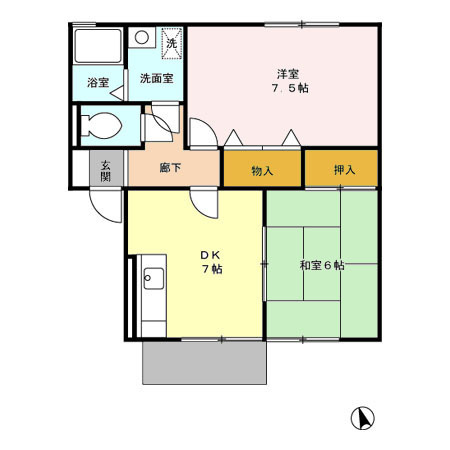 プレミール A棟の間取り