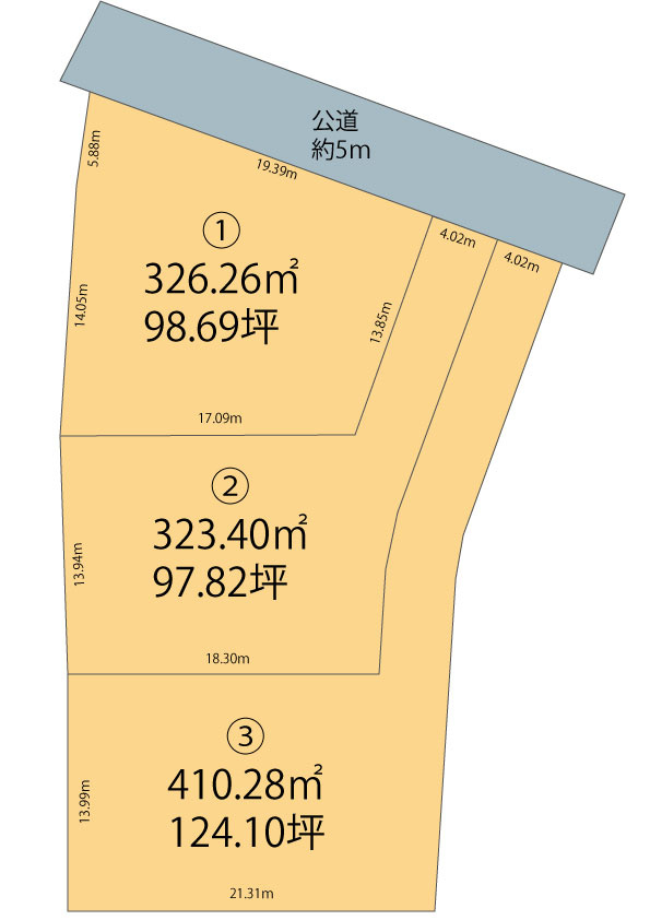 高崎市引間町売土地全３区画 ①号地