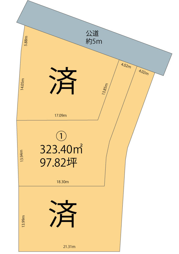 高崎市引間町売土地全３区画 ①号地
