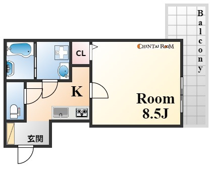 VillaMaria高徳町の間取り