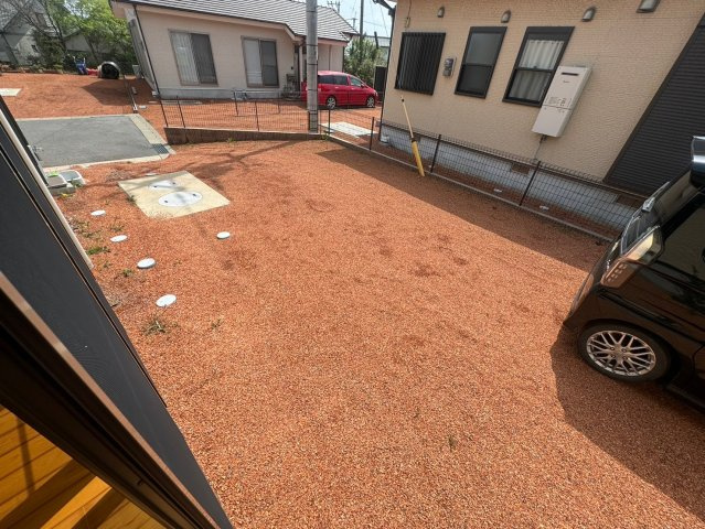 城島町青木島　中古平屋の庭