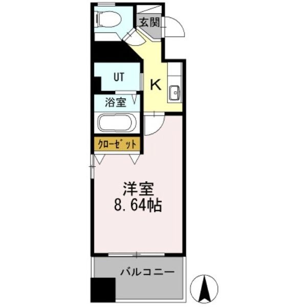 ユーレジデンス名駅南(旧:カスタリア名駅南)の間取り