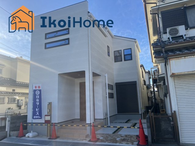 明石市明南町2丁目　新築戸建の外観|●資料・カタログのご請求無料●現地見学可能●敷地内にお車1台駐車できます。耐震や断熱機能に長けている物件になります。前面道路も広く、日当たりや通風も良好です。