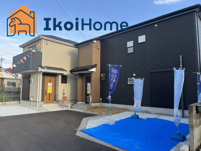 明石市二見町福里　新築戸建　２号地の外観|●資料・カタログのご請求無料●現地見学可能●2区画分譲新築戸建です。こちらは２号地になります。敷地内にお車は2台駐車することができます。最寄り駅の土山駅までは徒歩12分と駅ちかです。