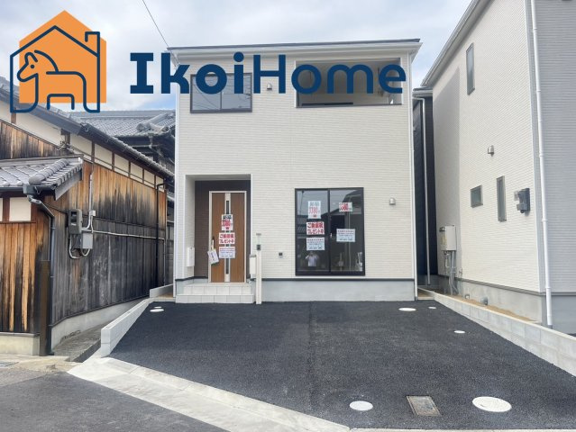 明石市二見町東二見第８　新築戸建　３号棟の外観|並列2台駐車可能！二見小学校徒歩3分、二見中学校徒歩13分！周辺も便利な立地でおすすめです！