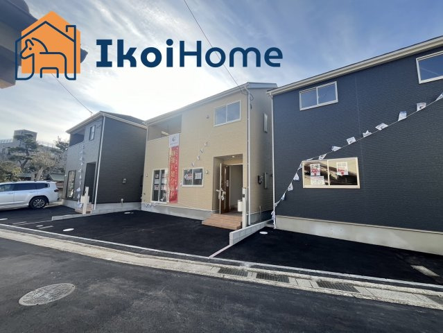 明石市二見町東二見　第7　新築戸建　第1号棟の前面道路含む現地写真|●資料・カタログのご請求無料●二見小学校までは徒歩3分、二見中学校までは徒歩11分とお子様の通勤も楽です。