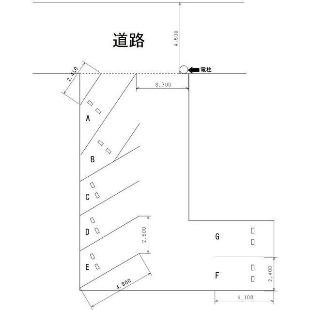 岐阜市池ノ上町３丁目の駐車場の間取り