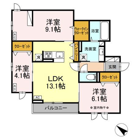 Ｄ－ＲＯＯＭ泉崎Ⅱ