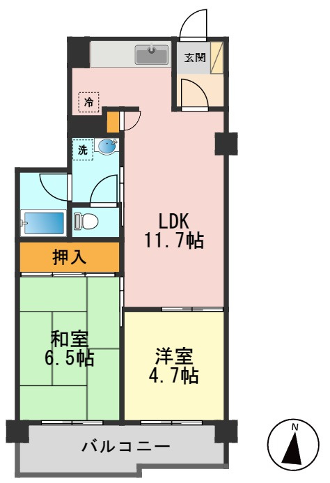 パレッジ新小岩の間取り