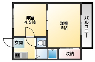 【間取り】 | 久宝寺コーポラスB棟