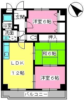 【間取り】 | グランシャリオ南大橋