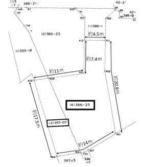 【土地図】 | 宇部市東平原1丁目土地（82坪・更地）