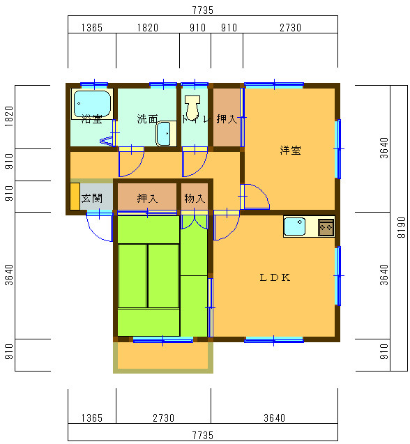 コーポクレストの間取り