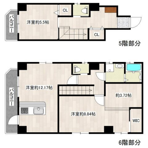 【間取り】 | リラス博多駅北Ｎ棟　プライスホームなら仲介手数料０円！