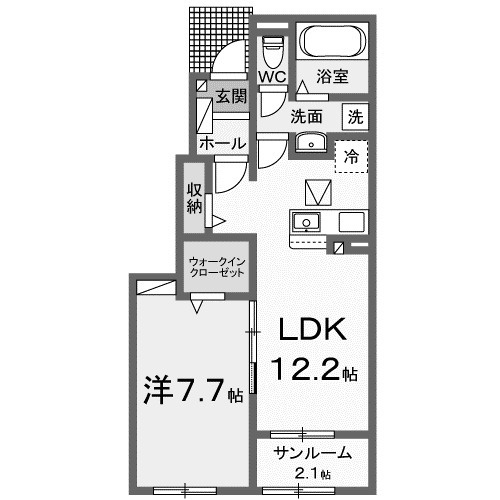 【間取り】 | メゾン　ド　コルヌイエ　Ⅱ