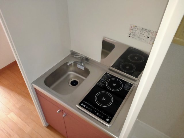 Natura SHINKOIWAのキッチン|写真は114号室のもの、同タイプです。