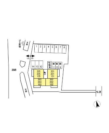D－ROOM西熊本駅の区画図