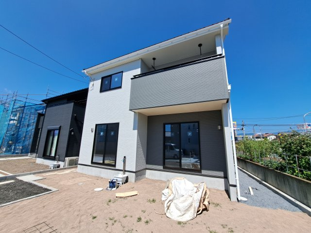 新築　沼田市桜町　4号棟の外観|現地写真　2025年10月完成予定！ご内覧等、お気軽にお問合せください♪　

