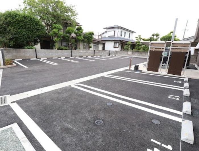 熊本市南区近見２丁目のアパートの駐車場