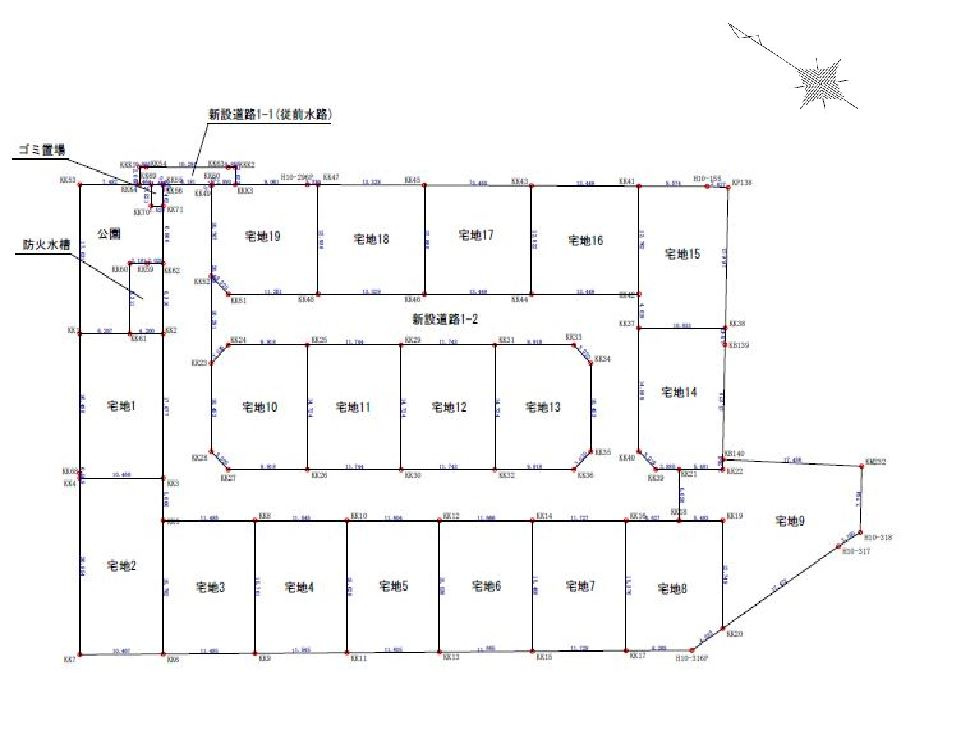 宇土市岩古曽町分譲地(全19区画)