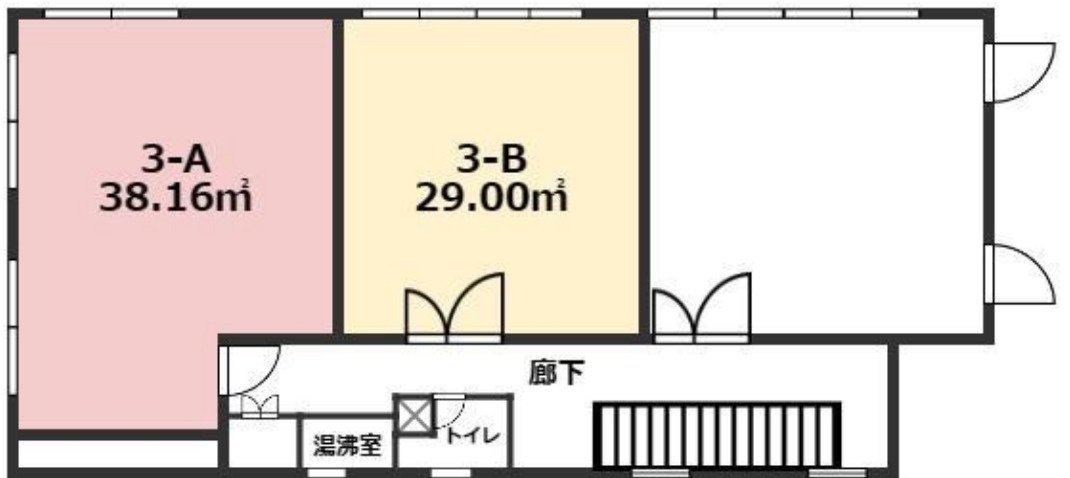 大津市におの浜３丁目の事務所の間取り