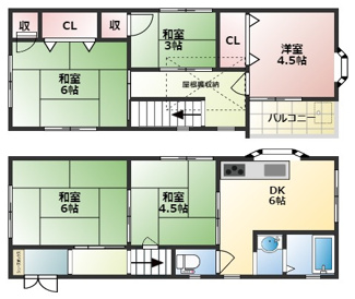 【間取り】 | 上甲子園5丁目戸建