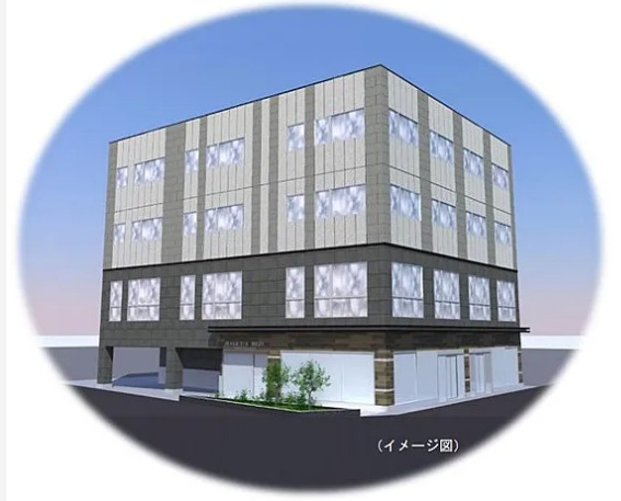 守山市勝部１丁目の店舗事務所の外観パース|外観パースです