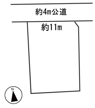 ６２９３３　岐阜市西改田夏梅土地の区画図