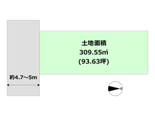 宝塚市桜ガ丘売り土地の間取り