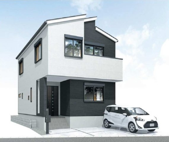 【横浜市旭区鶴ヶ峰２丁目10-20新築戸建て】★仲介手数料無料★（不動丸小学校・鶴ヶ峰中学校）の外観パース