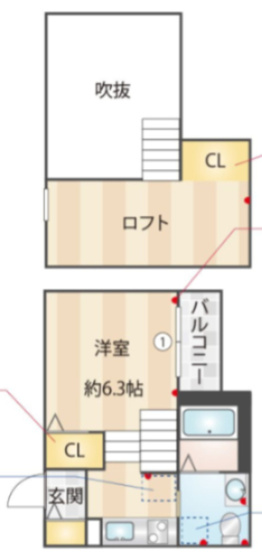 【間取り】 | blue moon j-Ⅱ | 現況優先。