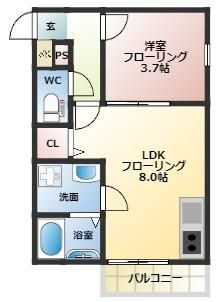 【間取り】 | Fervore土井 | 現況優先。