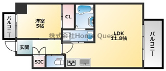 【間取り】 | プレジオ八戸ノ里