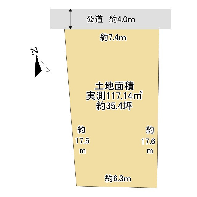 亀山市天神２丁目 売土地 の土地図