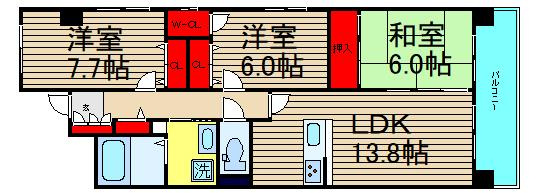 オーデ・ブルージュの間取り