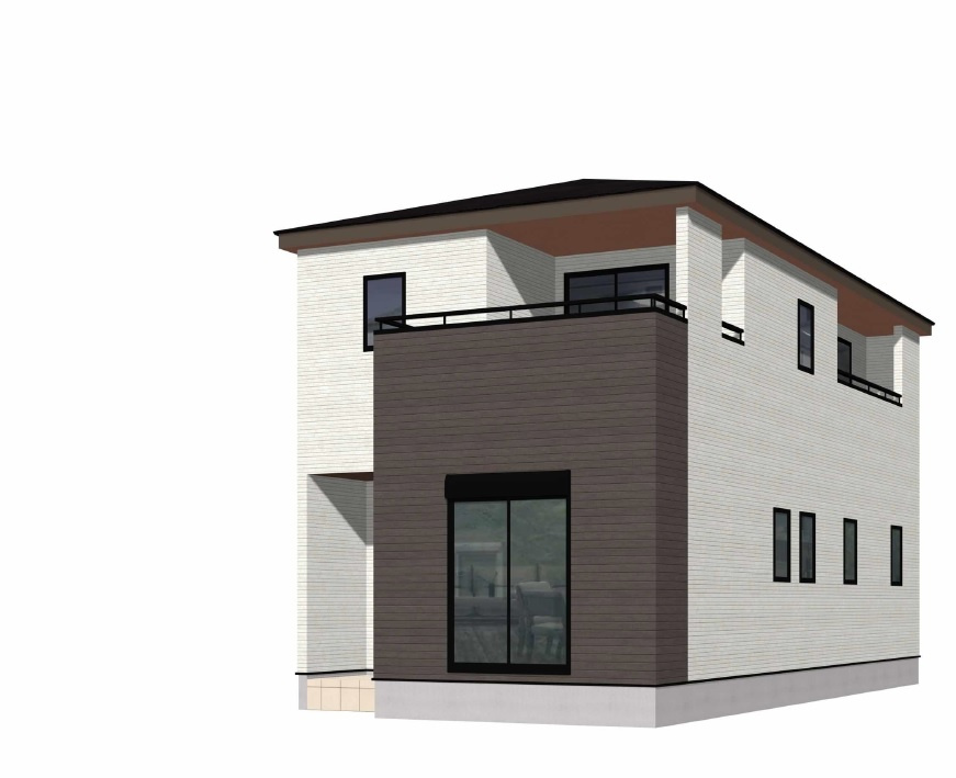 江戸川区興宮町　新築戸建て　全１棟の外観パース